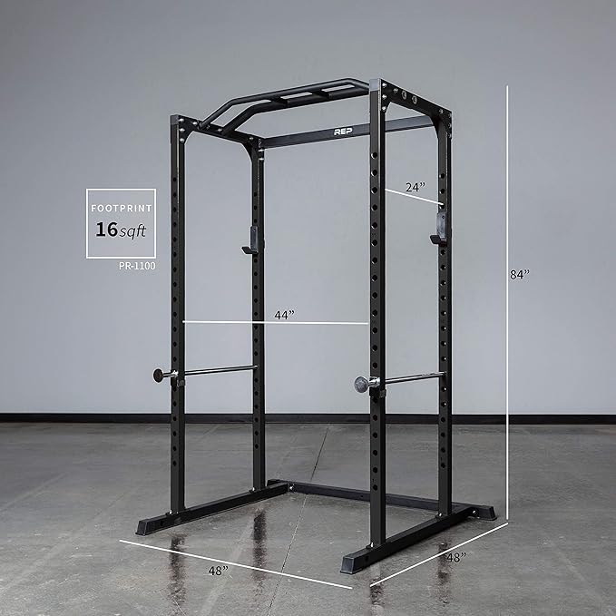 REP Fitness PR-1100 Power Rack - 700 lbs Rated Lifting Cage for Weight Training