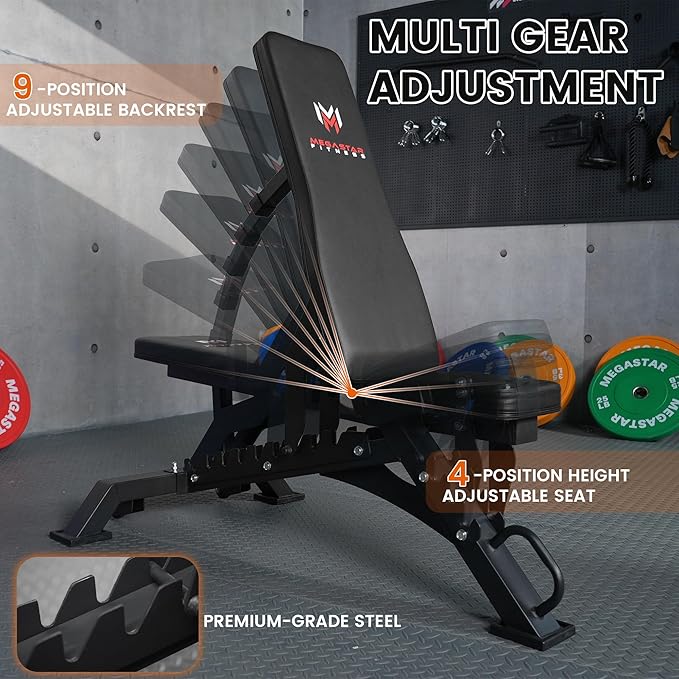 Power Rack for Home Gym – 2000LB Capacity Multifunction Squat Rack with Cable Crossover, Includes 16 Professional attachments for Home Gym Strength Training, P63 Rampage