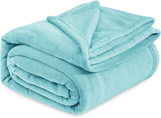Bedsure Fleece King Size Blankets for Bed River Blue - Soft Lightweight Plush Cozy Fuzzy Luxury Microfiber, 108x90 inches