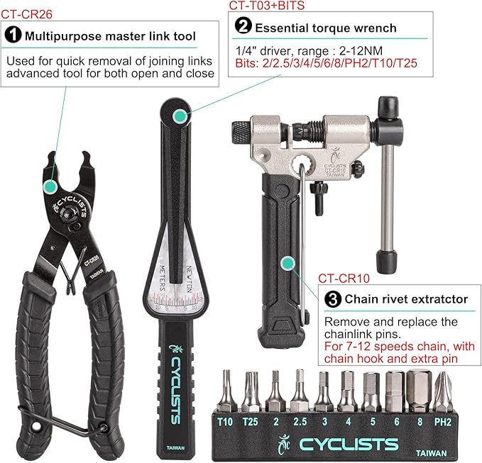27 Piece Bike Tool Kit - Bike Tools Maintenance Repair Kit - Mountain/Road Bike Bicycle Repair Tool Kit With Storage Case