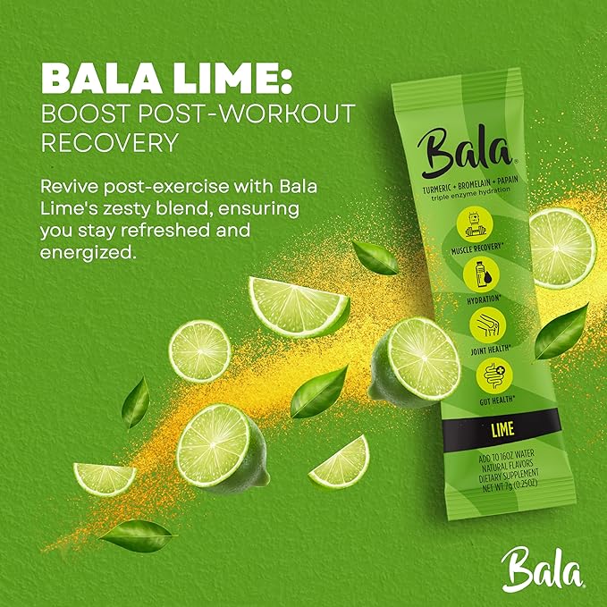 Bala Enzyme Sugar-Free Drink Mix Powder - Lime 0.25oz (8 Count)