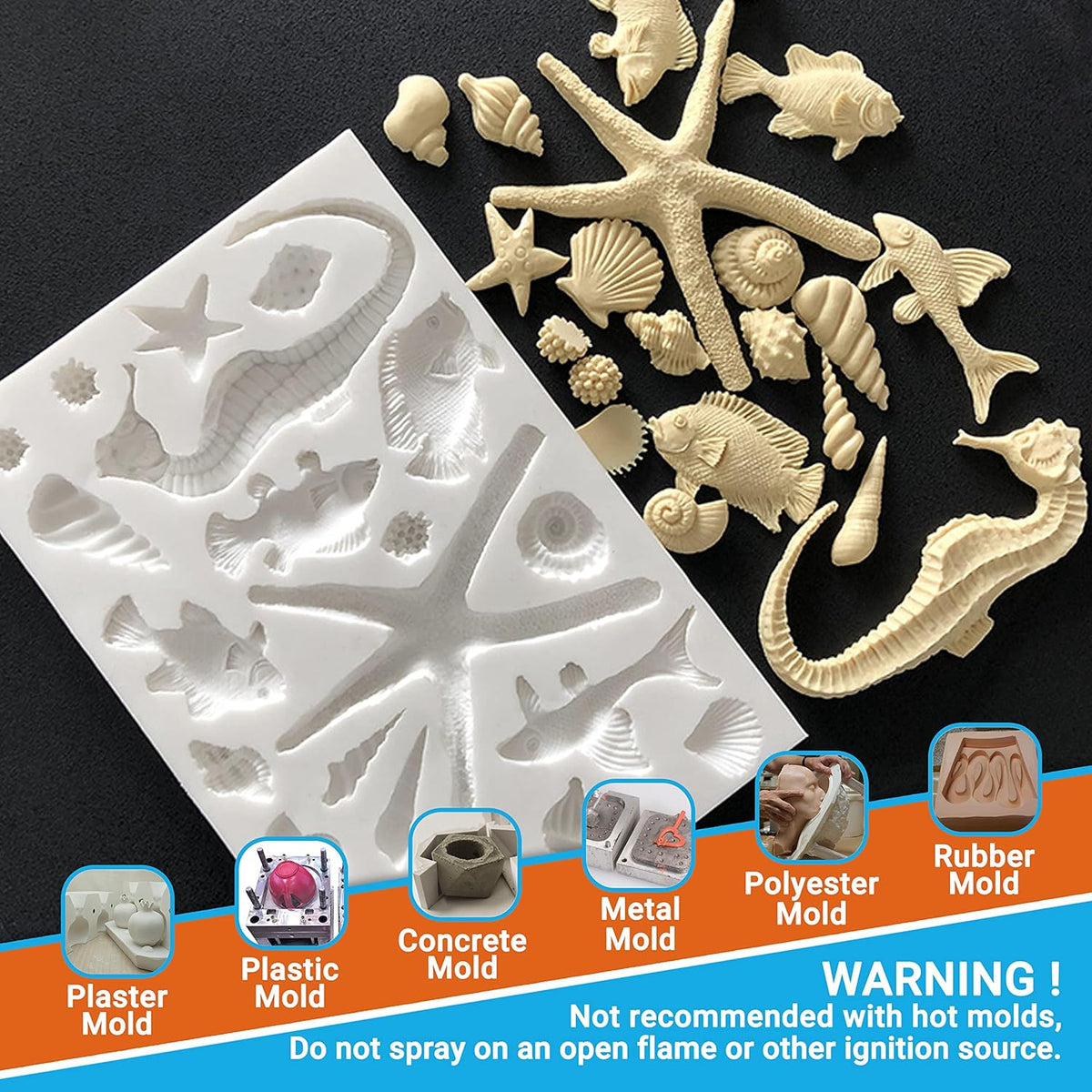 Silicone Mold Release Spray (2x16.9 fl oz / 500ml) Release Agent for Epoxy Resin, Candle & All Molds | Smooth, Non-Stick Lubricant for Easy Removal | 2 Pack