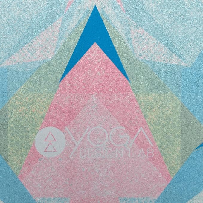 YOGA DESIGN LAB | The Combo Yoga Mat | 2-in-1 Mat+Towel | Eco Luxury | Ideal for Hot Yoga, Power, Bikram, Ashtanga, Sweat | Studio Quality | Includes Carrying Strap!