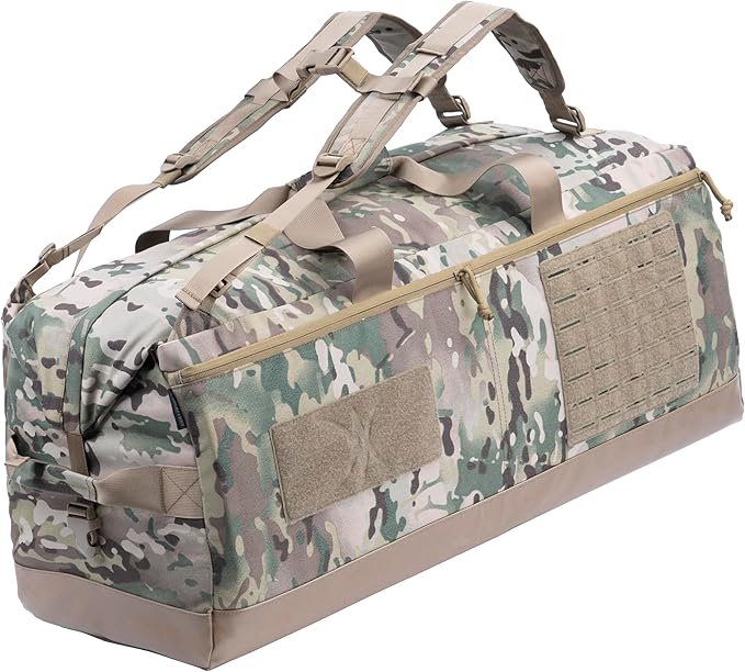 Large Military Tactical Duffle Bag Duffel Backpack for Special Work,Sports,Traveling,Camping 85L