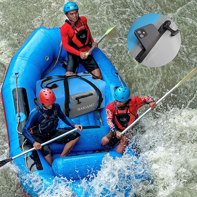 70L Waterproof Duffel Bag Travel Dry Bag, Large Capacity, Adjustable Thickened Straps and Handles, Zip Closure, Air Valve, Keep Equipment Safe, Suitable for Boating Rafting Motorcycle Kayaking