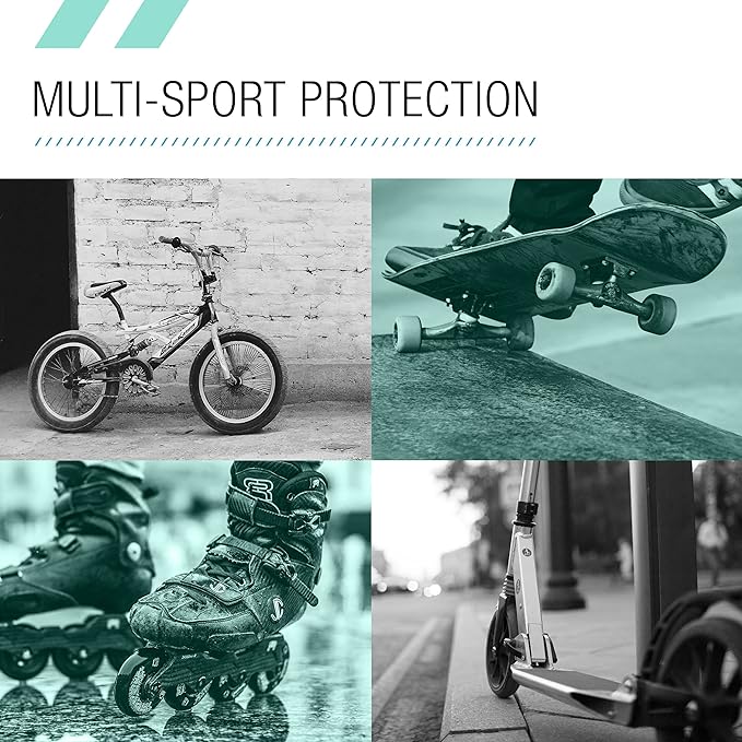 80SIX Triple Certified Multisport Helmet - Ideal for Bike, Scooter, Skateboard, Roller Skate and Inline Skate