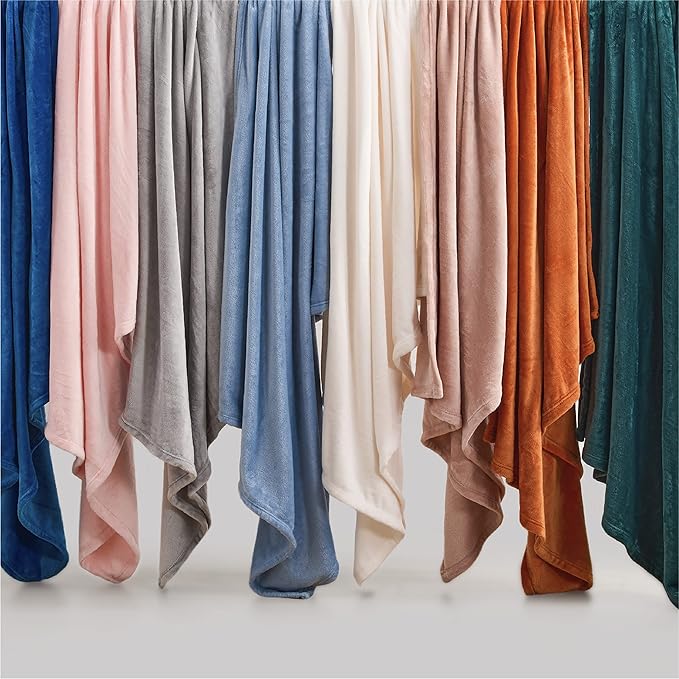 Bedsure Fleece Blanket Twin Blanket Pink - 300GSM Soft Lightweight Plush Cozy Twin XL Blankets for Bed, Sofa, Couch, Travel, Camping, 66 inch X 90 inch