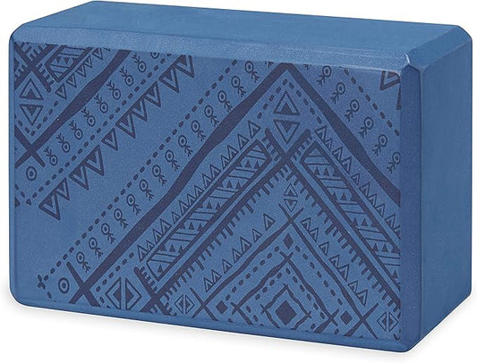 Gaiam Yoga Block - Supportive Latex-Free Eva Foam - Soft Non-Slip Surface with Beveled Edges for Yoga, Pilates, Meditation - Yoga Accessories for Stability, Balance, Deepen Stretches