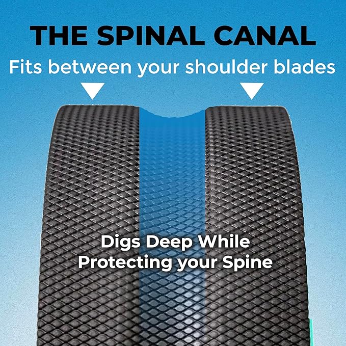 Chirp Wheel Foam Roller - Targeted Back & Neck Pain Relief, Muscle Massage, Trigger Point Therapy, High-Density Foam Tool for Physical Therapy, Stretching & Exercise, 500lbs Capacity, 4-Pack Mint