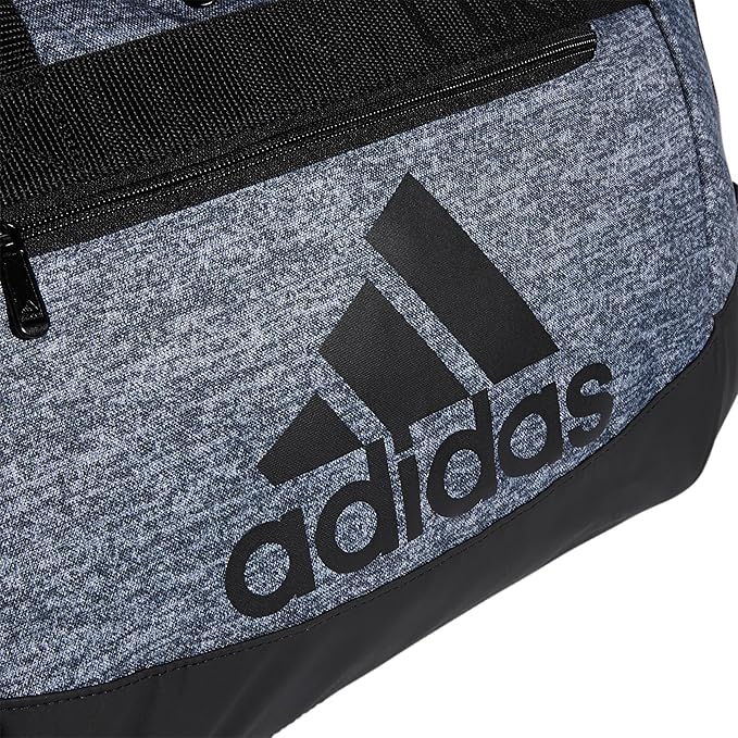 adidas Unisex Defender 4.0 Gym Duffel Bag for Men and Women, Jersey Onix Grey/Black, Small (38L)