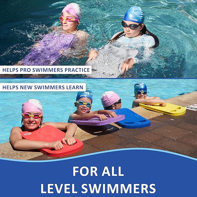 Aquapella Swimming Kickboard - One Size Fits All - A Great Training Aid for Children and Adults