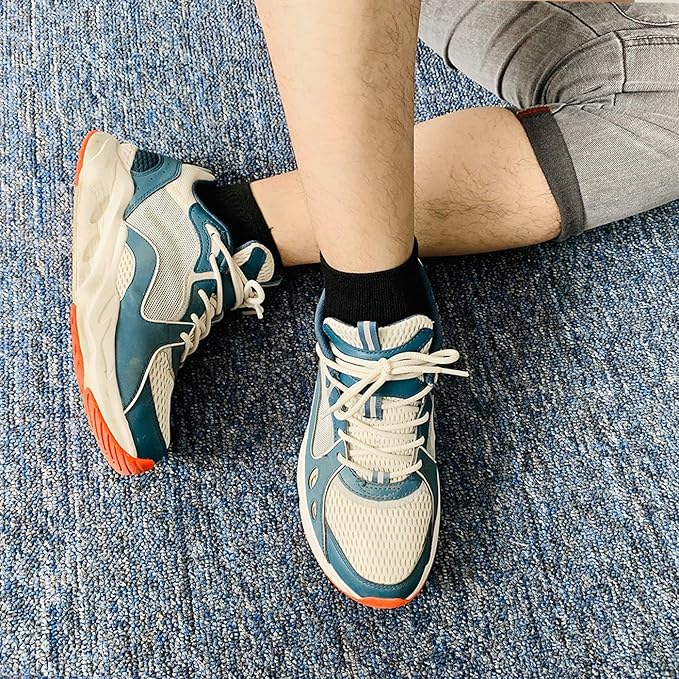 BERING Men's Ankle Socks Athletic Running Cushion Quarter (6 Pairs)