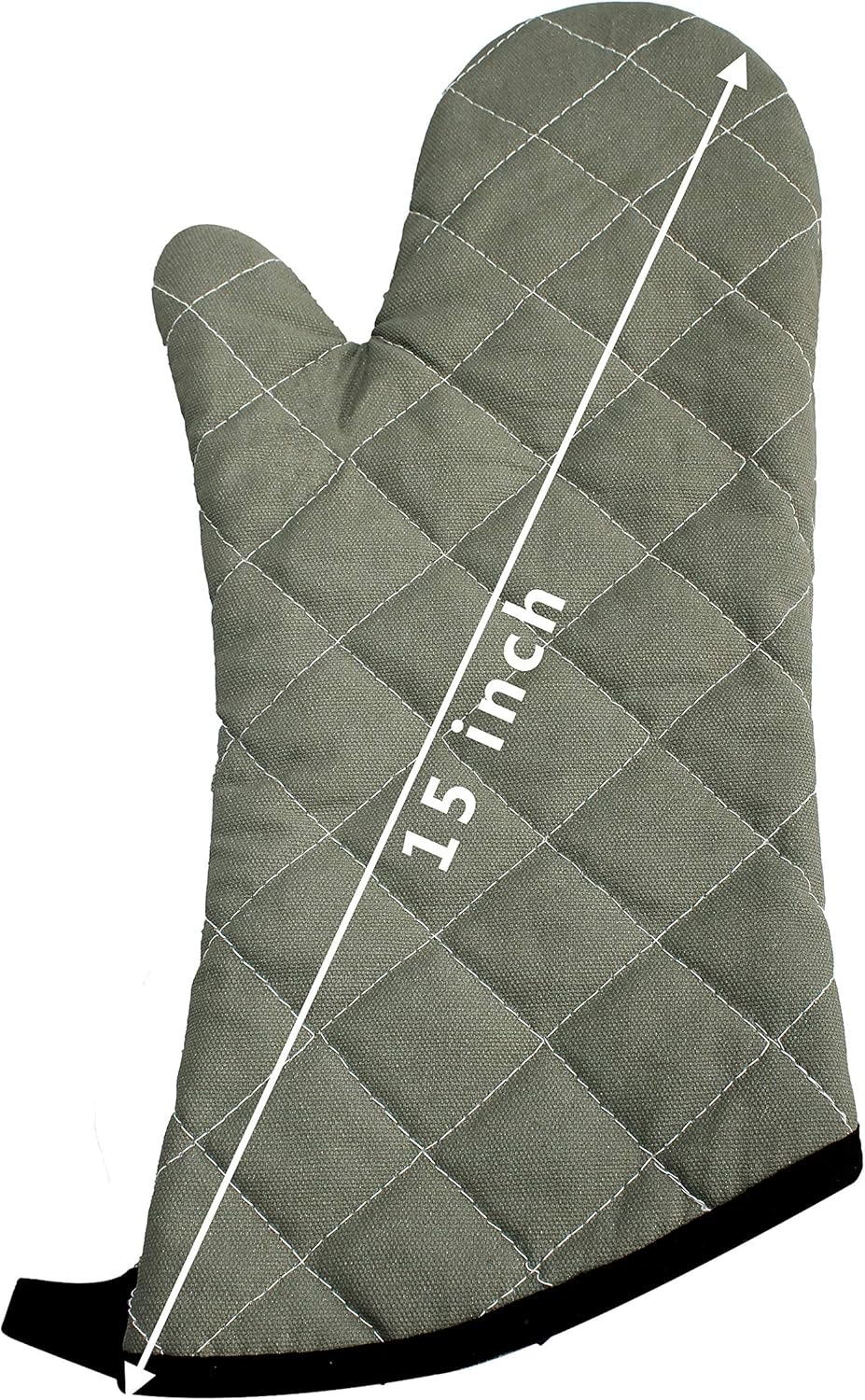 ARCLIBER Oven Mitts Heat Fire Resistant Oven Mitts 425 ° F, Quilted Terry Cloth Cotton Soft Lining Oven Gloves, Extra Long Kitchen Mittens for Cooking Baking