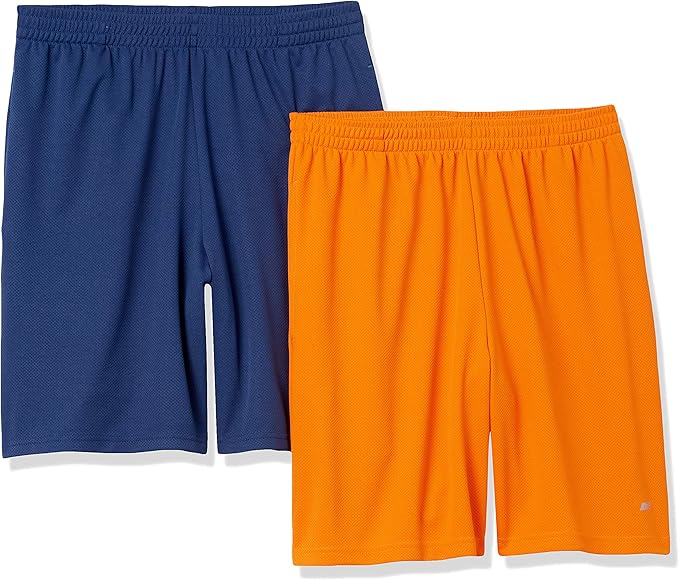 Amazon Essentials Men's Performance Tech Loose-Fit Shorts (Available in Big & Tall), Pack of 2