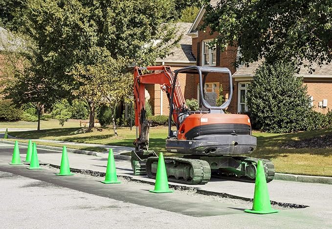 9 Inch Plastic Training Traffic Cones, Sport Cones, Agility Field Marker Cones for Soccer Basketball Football Drills Training, Outdoor Activity or Events - (Set of 10, 12, 15 or 24, 4 Colors)
