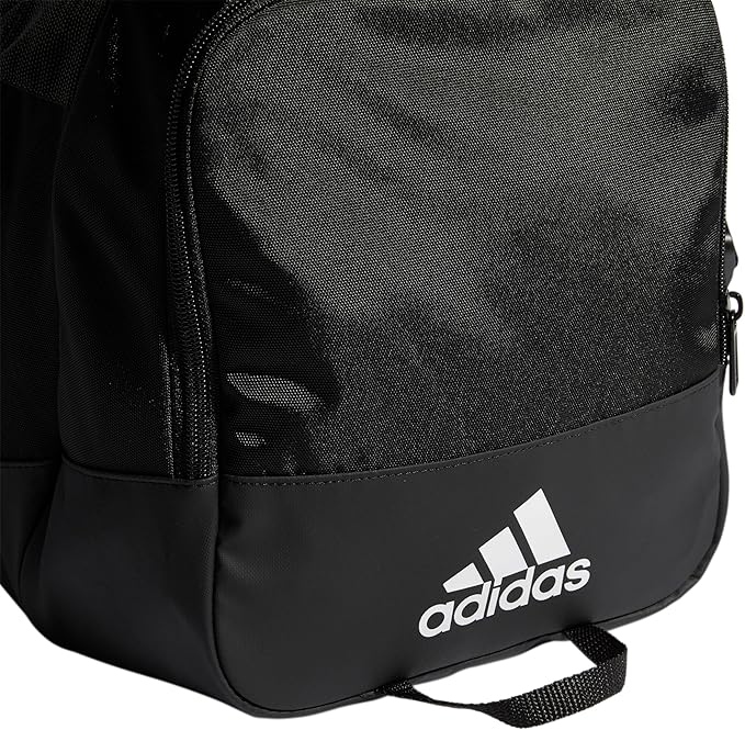 adidas Unisex Defender 4.0 Gym Duffel Bag for Men and Women, Black/White, Small (38L)