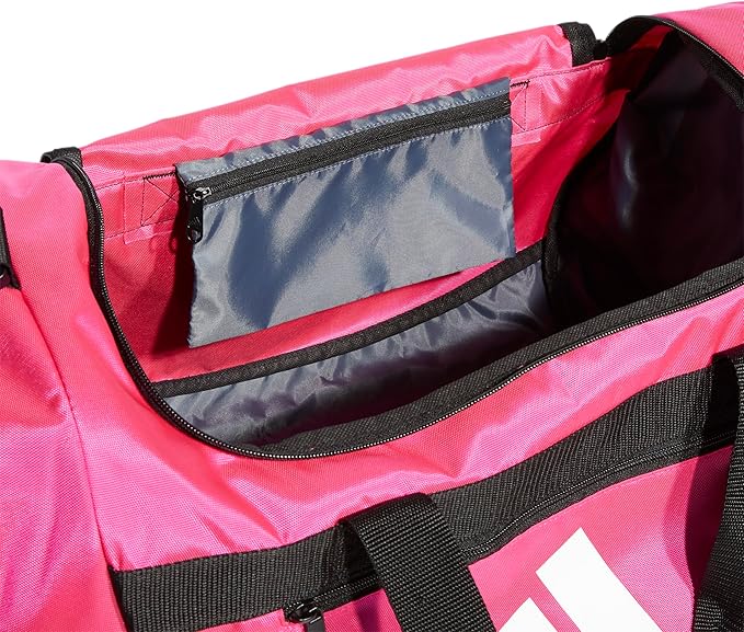 adidas Unisex Defender 4.0 Gym Duffel Bag for Men and Women, Team Shock Pink, Medium (66L)