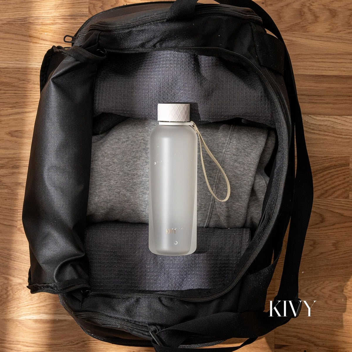 KIVY Tritan Water Bottle 2nd Generation (White Gold, 22oz)