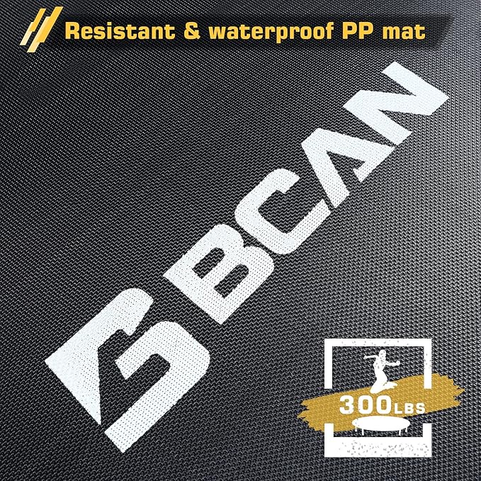 BCAN 38"/40''/48'' Foldable Mini Trampoline Fitness Trampoline with Safety Pad,Rebounder Exercise Trampoline for Adults Indoor/Garden Workout,Max Load 300lbs/440lbs