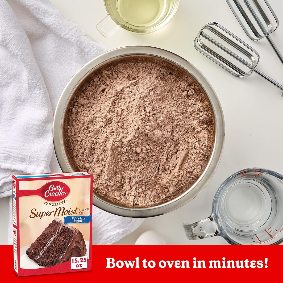 Betty Crocker Super Moist Chocolate Fudge Cake Mix, 15.25 oz. (Pack of 12)