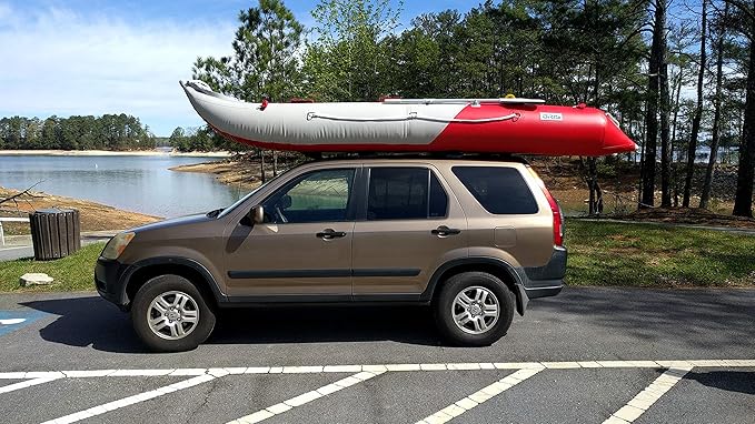 BRIS 14.1 FT Inflatable Kayak Fishing Tender Inflatable Poonton Boat with Air Floor