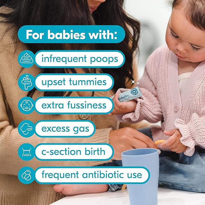 Begin Health BeginBaby Prebiotics and Probiotics for Infants 0-12 Months | Baby Formula Prebiotic + Probiotic Powder with 2'-FL HMO's & B. Infantis for Optimal Digestion | 28-Packs - Unflavored