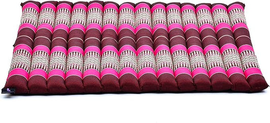 Leewadee Zabuton Seating Cushion – Square Floor Seat for Meditation Exercises, Light Yoga Mat Filled with Kapok