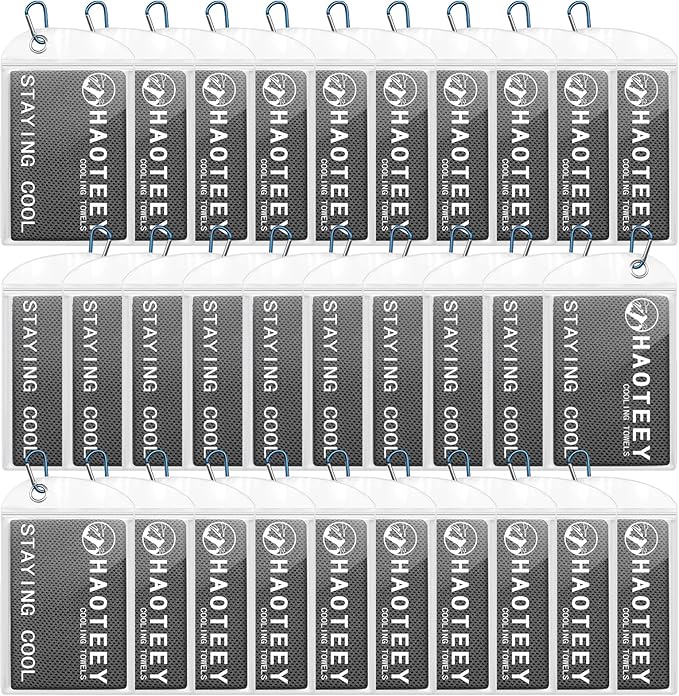 Cooling Towels Pack of 30, 40"*12" Neck Cool Towel Bulk, Cold Towels for Neck and Face, Cooling Rags Sports Towel for Hot Weather, Running, Soccer, Yoga, Gym, Golf